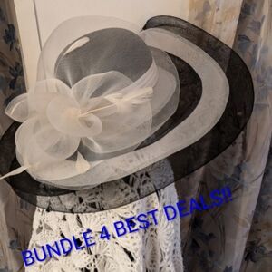 Vintage Lord & Taylor WIde Brim DERBY Women's Hat